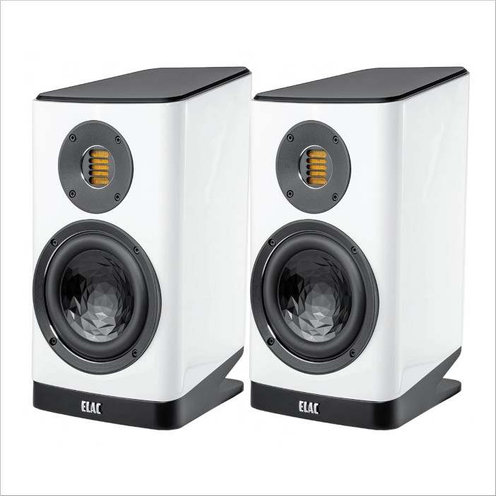 ELAC ホワイトスピーカー 専用スタンド付き ELAC ホワイトスピーカー