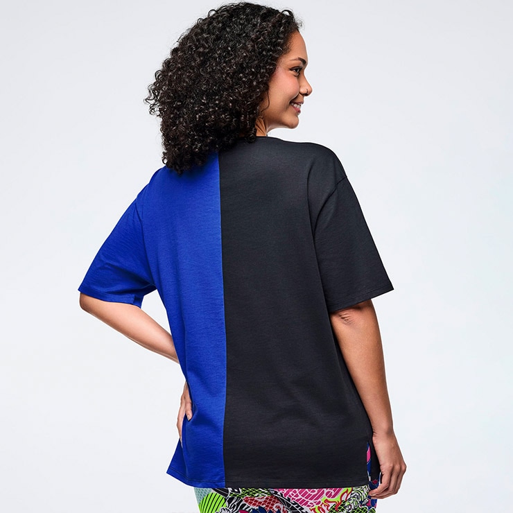 ZUMBA ズンバ 正規品 ウェア メンズ Tシャツ オーバーサイズ ツートン