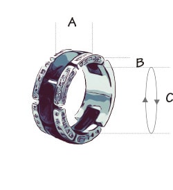 TIFFANY&CO. カーブド バンド 7号 リング ダイヤ K18 PG ピンク