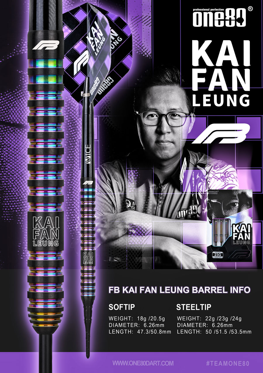 one80】FB LEUNG Model ver.2 Steel 24g | Darts Online Shop S-DARTS