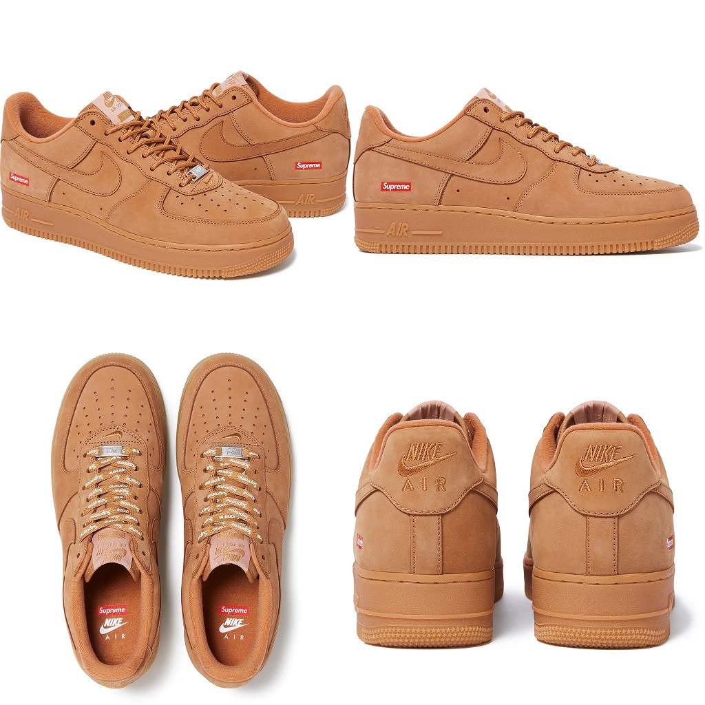 Supreme × NIKE AIR FORCE 1 LOW FLAX / WHEATが11/7に国内発売予定