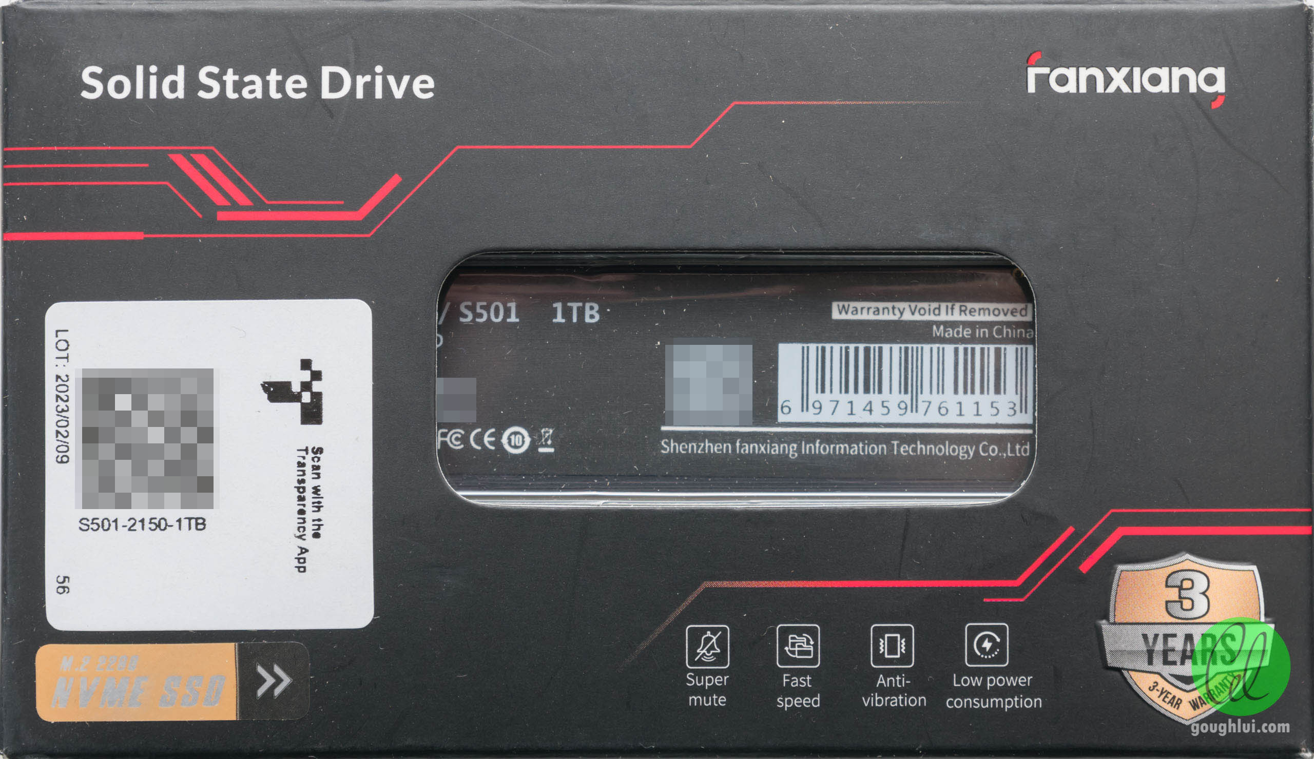 Review: Fanxiang S501 1TB 3D NAND PCIe 3.0×4 NVMe SSD (ft