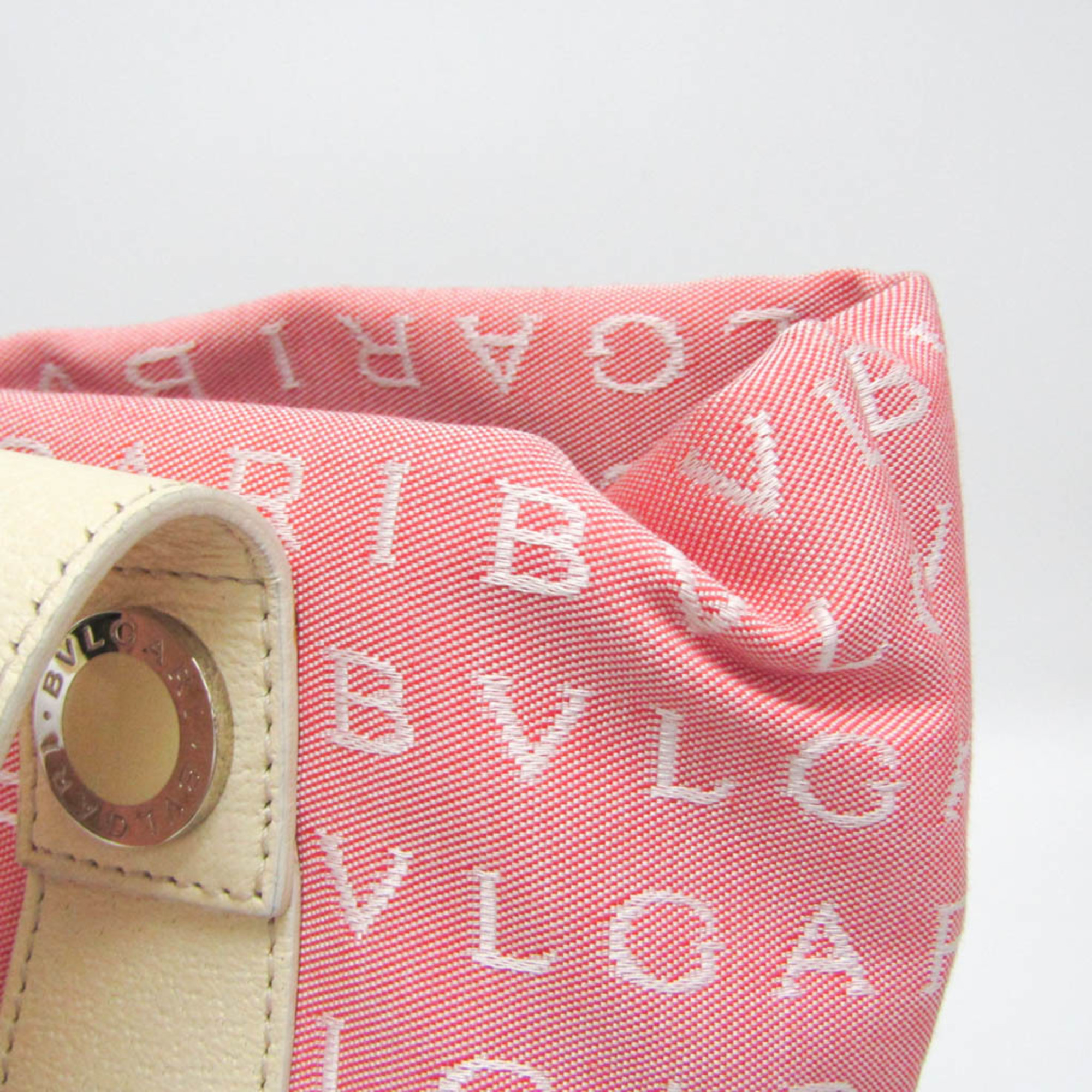 ブルガリ(Bvlgari) ロゴマニア レディース キャンバス,レザー トート