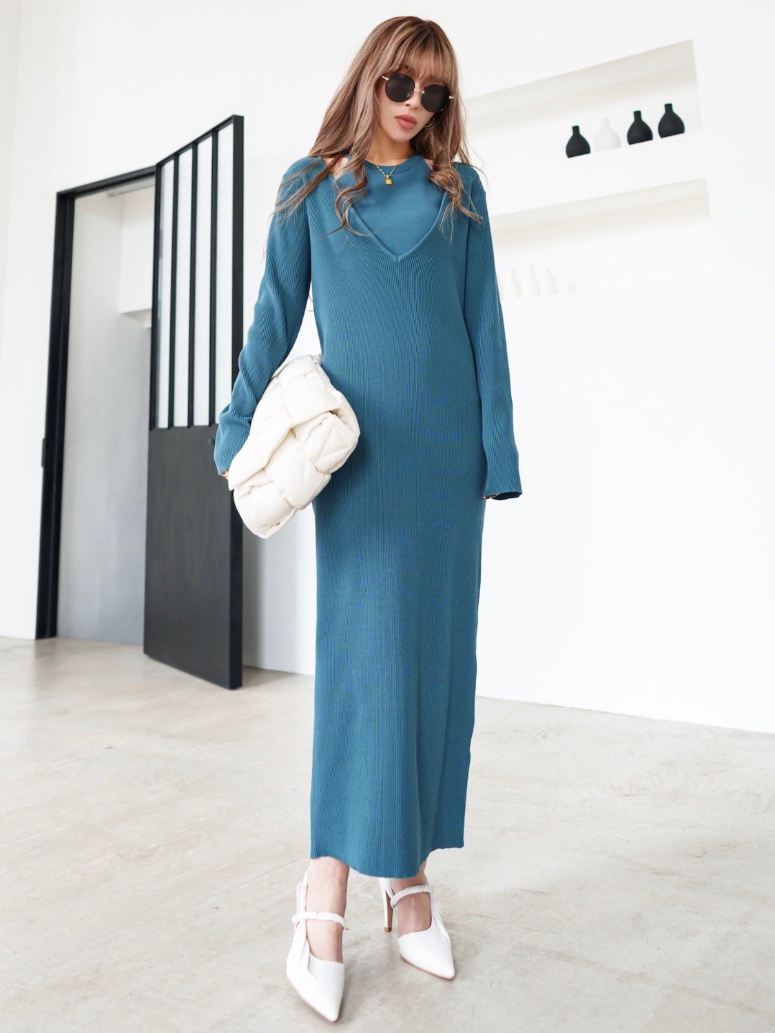 アメリカンスリーブ レイヤード OP