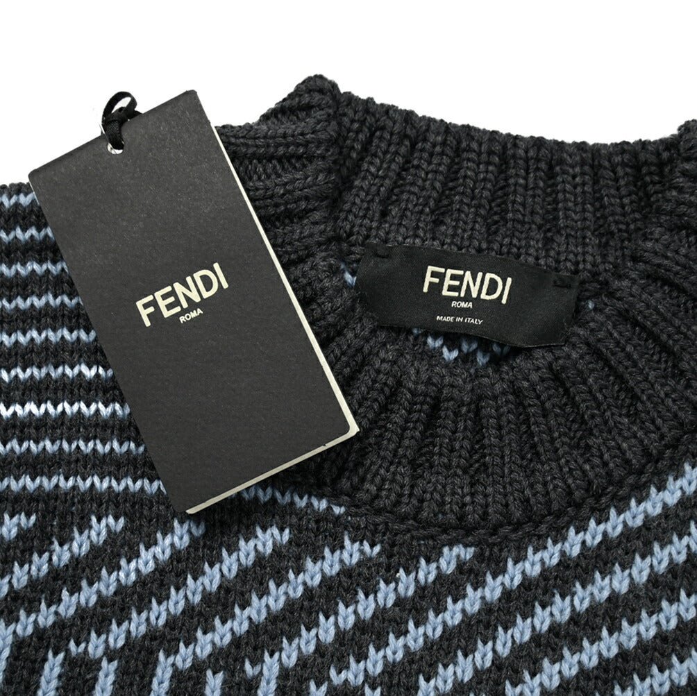 SALE｜FENDI フェンディ / ウール100% ミドルゲージクルーネック