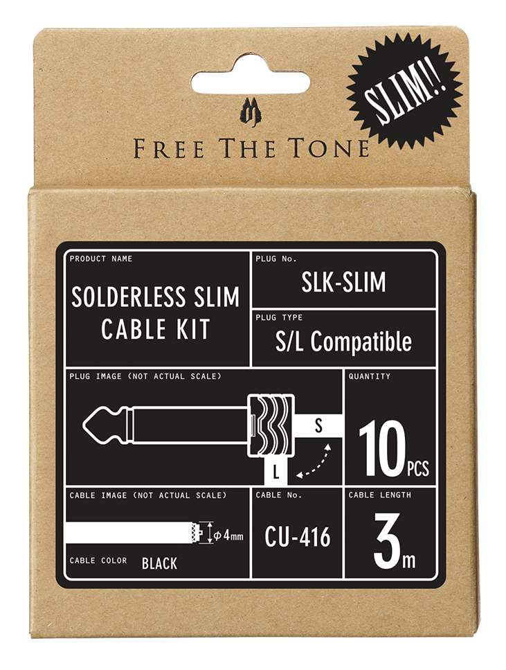 FREE THE TONE SOLDERLESS SLIM｜ソルダーレスケーブルの定番のプラグ