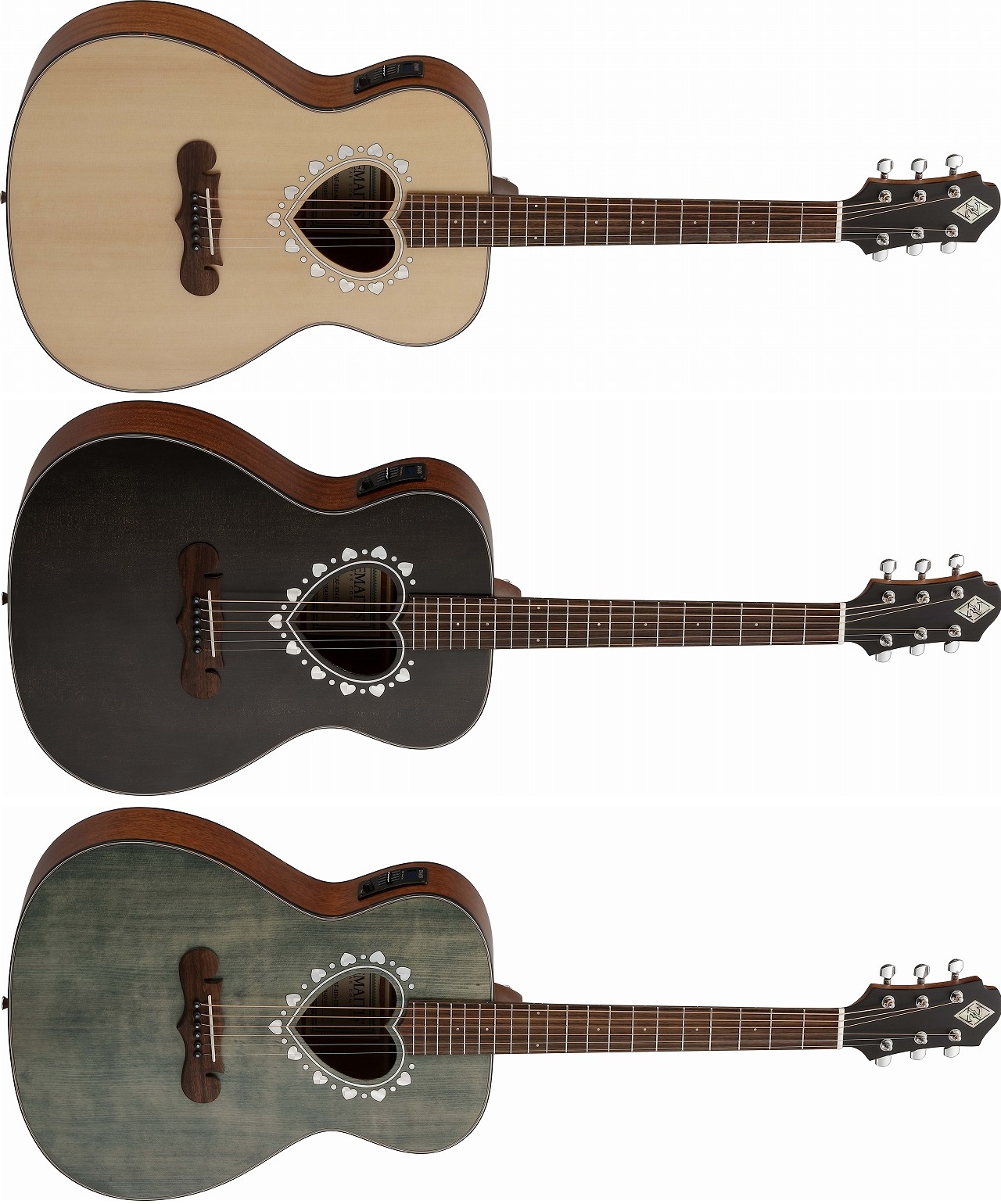 ZEMAITISアコースティックギター ハート型 ※ギターケース付き