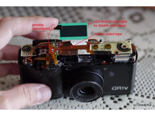 Ricoh GR-1 LCD display missing segments repair - iFixit Repair Guide