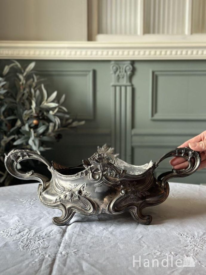 フランスから届いたロココスタイルのプランツスタンド、アンティークの