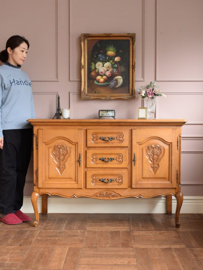フランスから届いた美しいサイドボード、アンティークのフレンチ