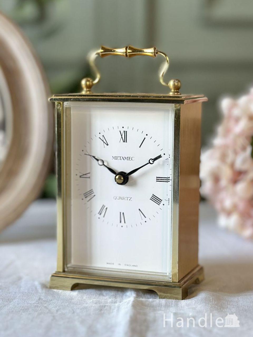 英国アンティークのおしゃれな置き時計、イギリスで見つけたビンテージ