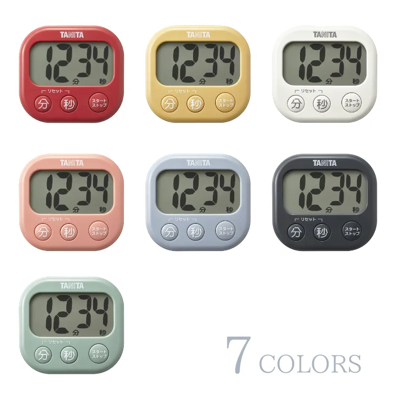 ㈱タニタ TD-429-GR(セージグリーン)：抗菌でか見えタイマー