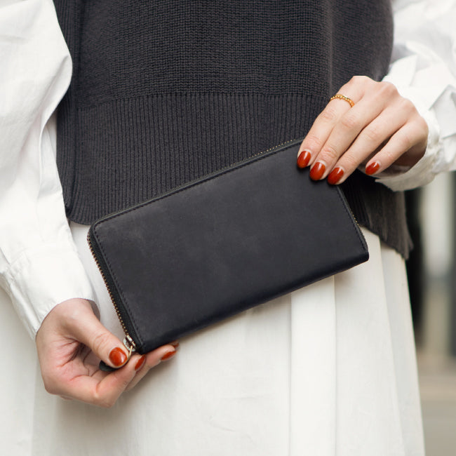 長財布 ラウンドファスナー 本革 Hallelujah