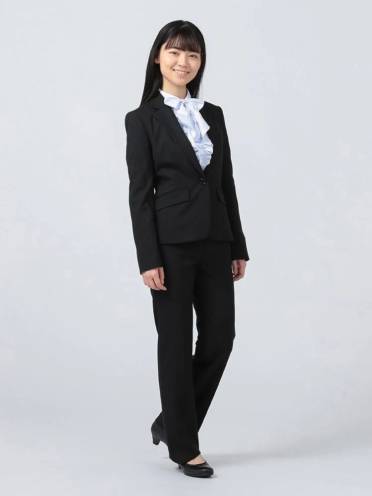 ウォッシャブル】ジャケット ストレッチ S＆M Knightsbridge ブラック