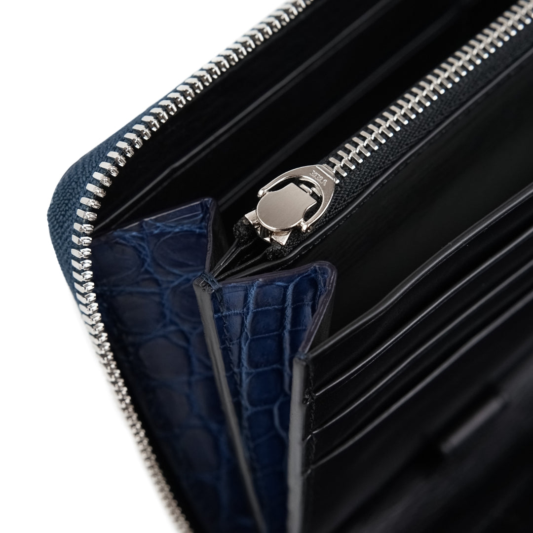 藍染クロコダイル オーガナイザー【KUBERA9981】 – 林五オンラインストア