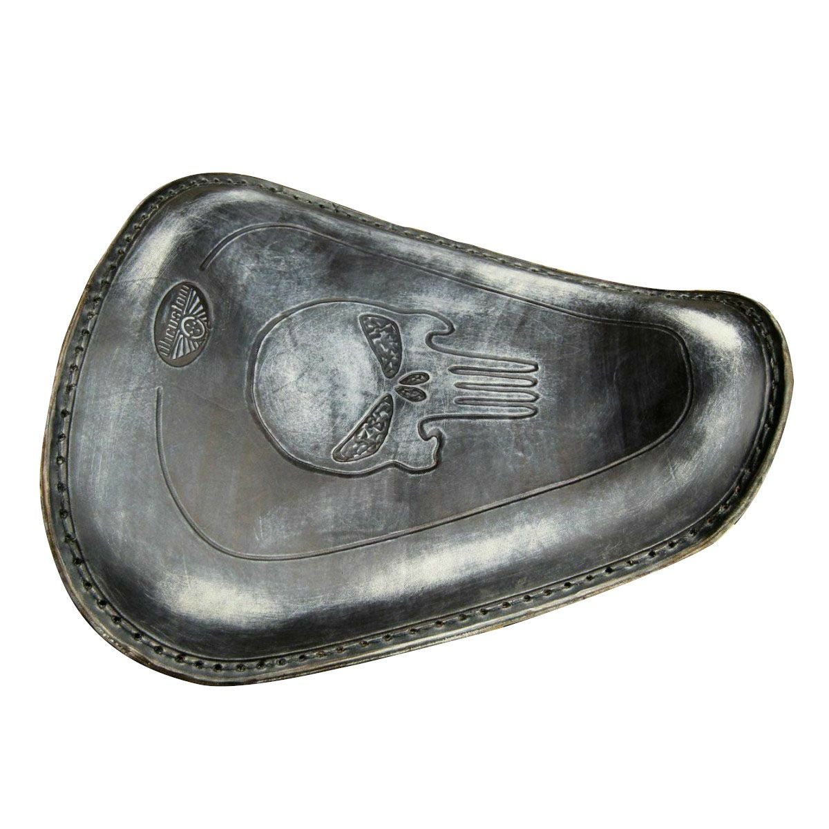 dhカスタム スポーツスター ソロシート スカル ブラック |ハーレー