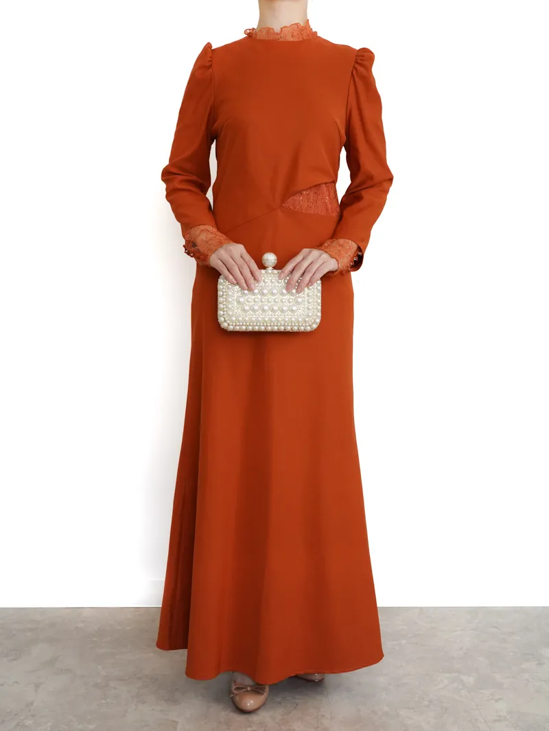 Ameri VINTAGE（アメリ ヴィンテージ）HOLE SPANGLE LACE DRESS