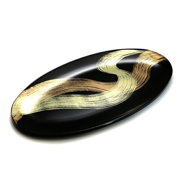 オーバルプレート 龍水】 | 漆器 山田平安堂 WEB本店