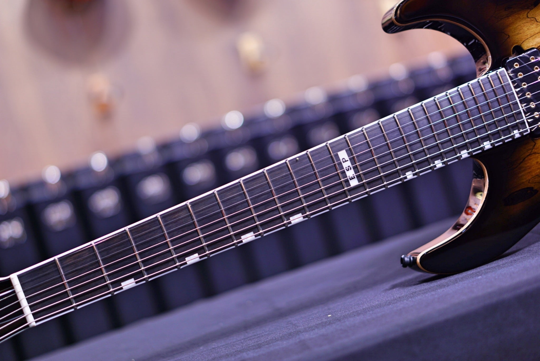 ESP E-II M-II 7 NT DARK BROWN NATURAL BURST ES6402203