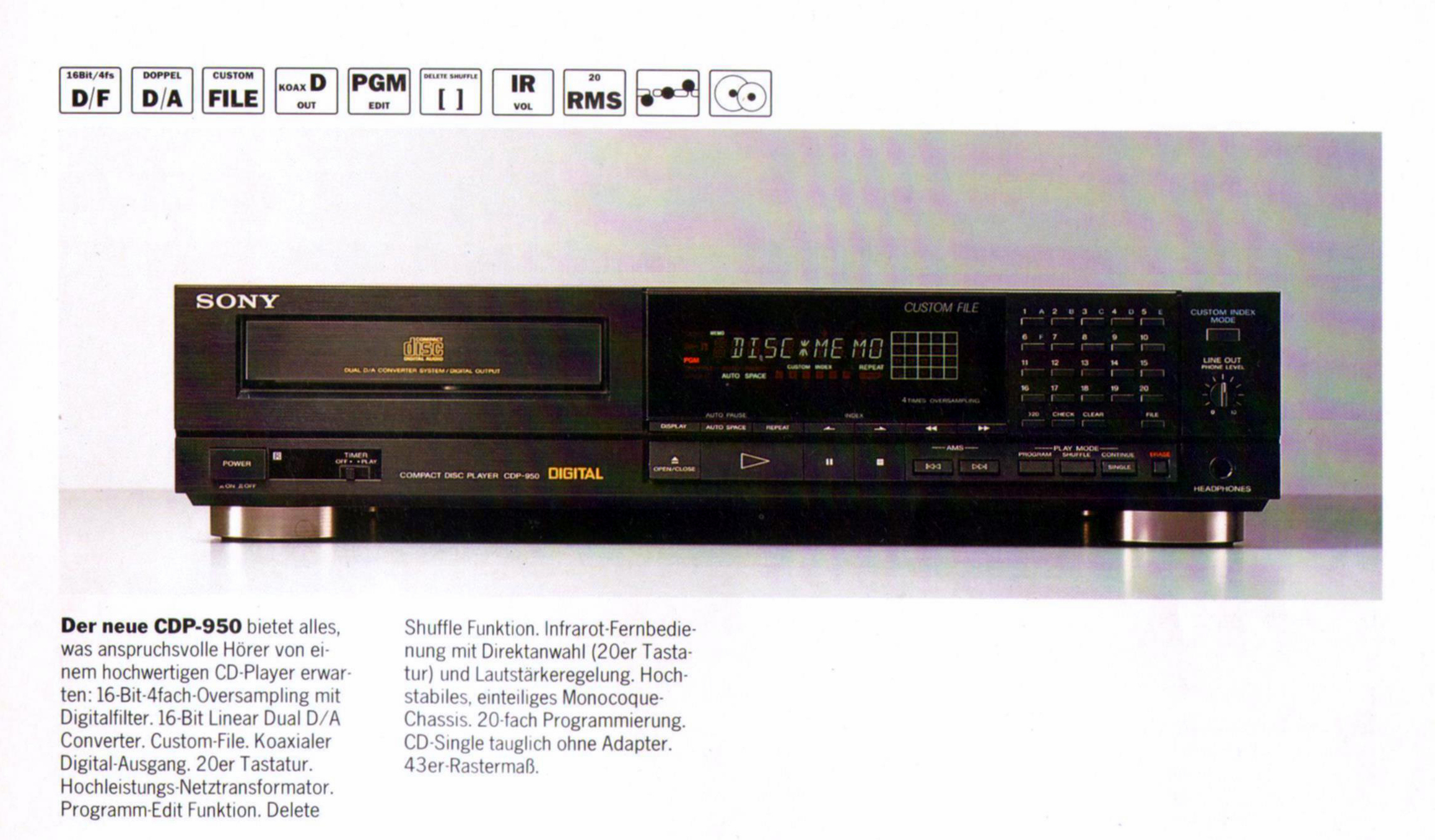 Sony CDP-950 | hifi-wiki.com