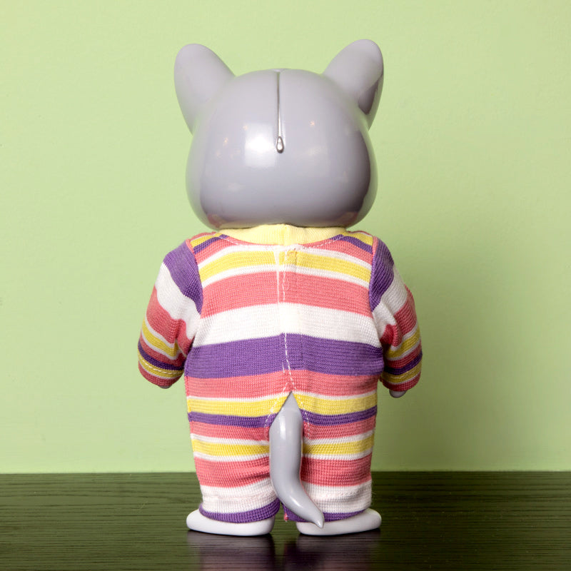 ニャンコのロンパース ボーダー – ボリス雑貨店