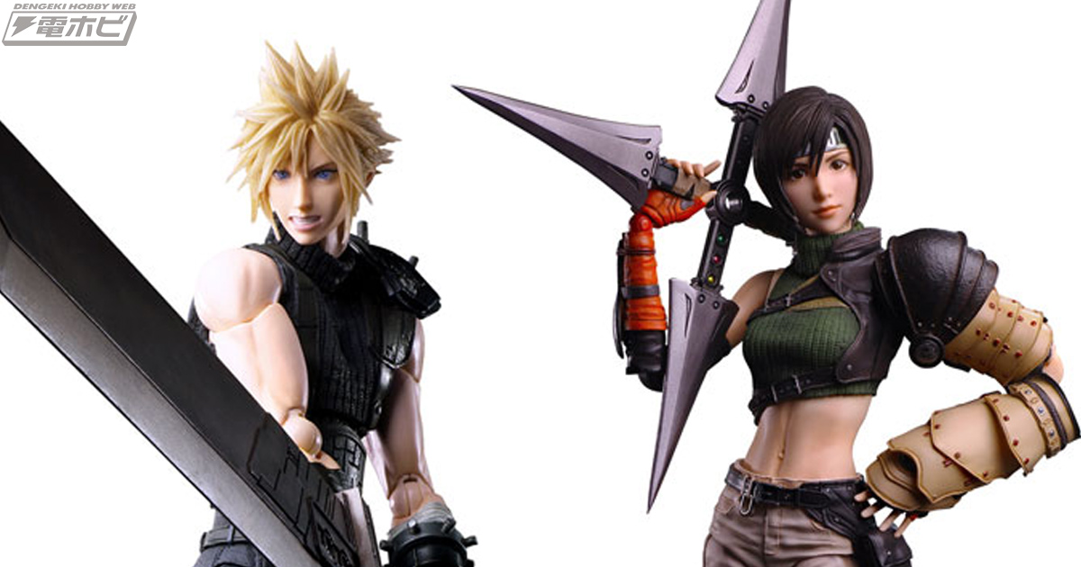 FF7R』新パーツが付属したクラウド、ユフィが可動フィギュア「PLAY