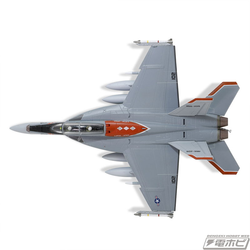 完全新金型！「F/A-18F スーパーホーネット」の1/72スケール塗装済み
