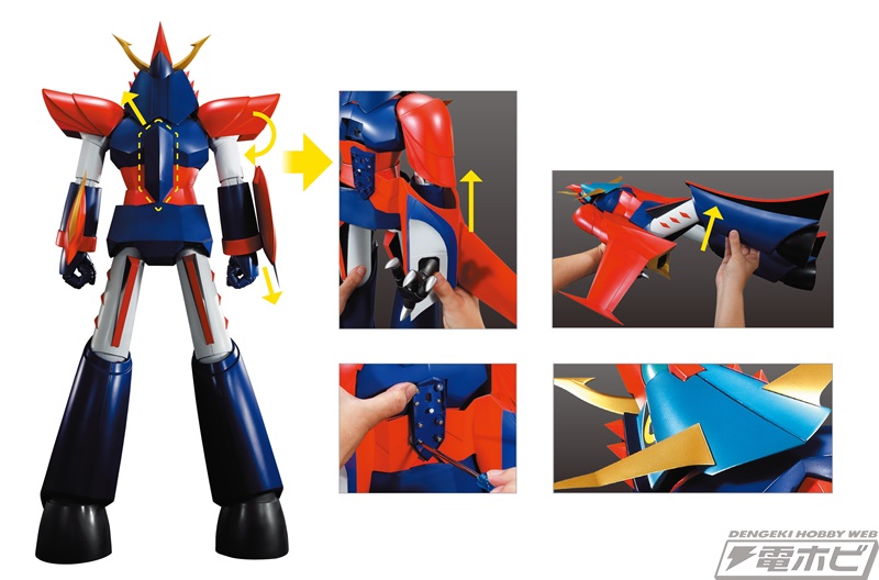 勇者ライディーンが全高65センチのフルメタルボディで蘇る！ゴッド