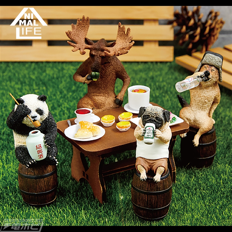 お酒をぐいっと飲む動物たちが可愛い！大好評の動物フィギュア「ANIMAL