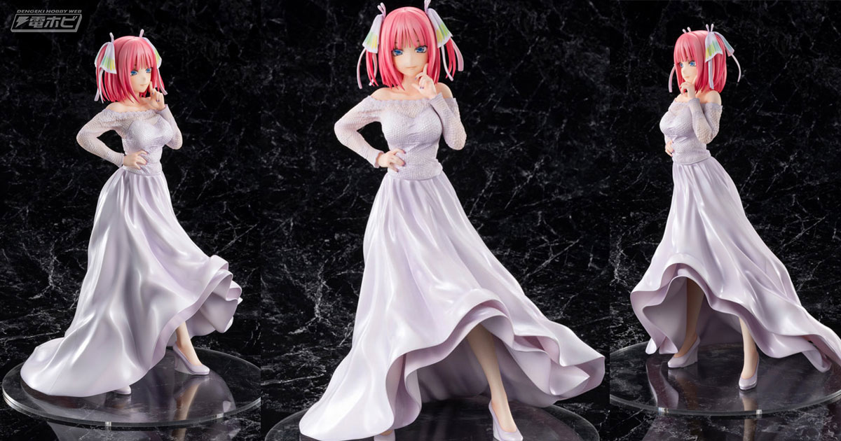 五等分の花嫁∬』中野二乃がウェディングドレス姿でフィギュア化