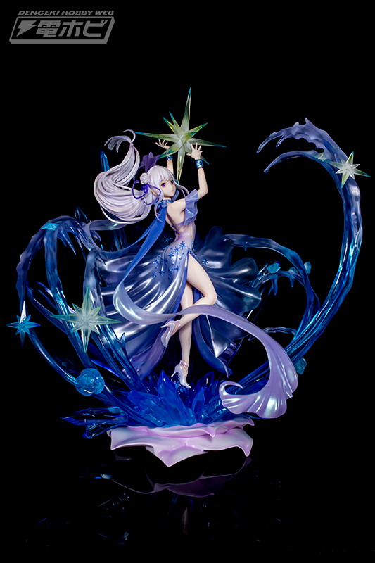 氷の華に舞い降りた美しいドレス姿のエミリアが立体化！渋スク