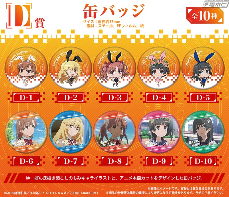 描き下ろしとなるバニーガール姿の御坂美琴・食蜂操祈のグッズが当たる