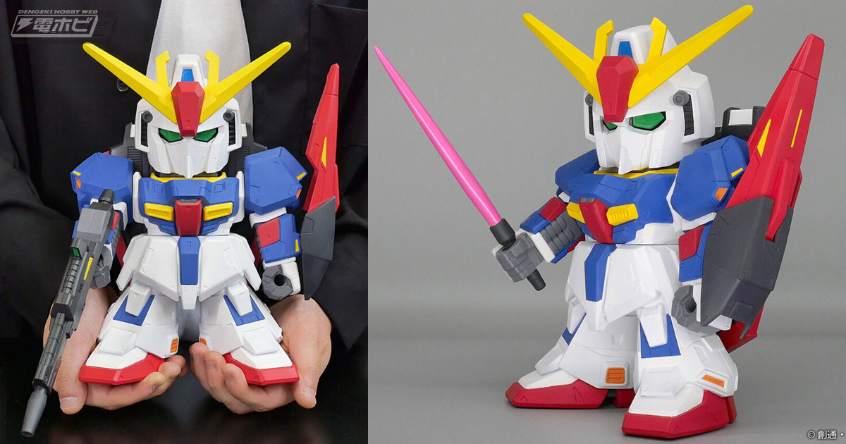 機動戦士Zガンダム』ZガンダムがジャンボソフビフィギュアSDシリーズに