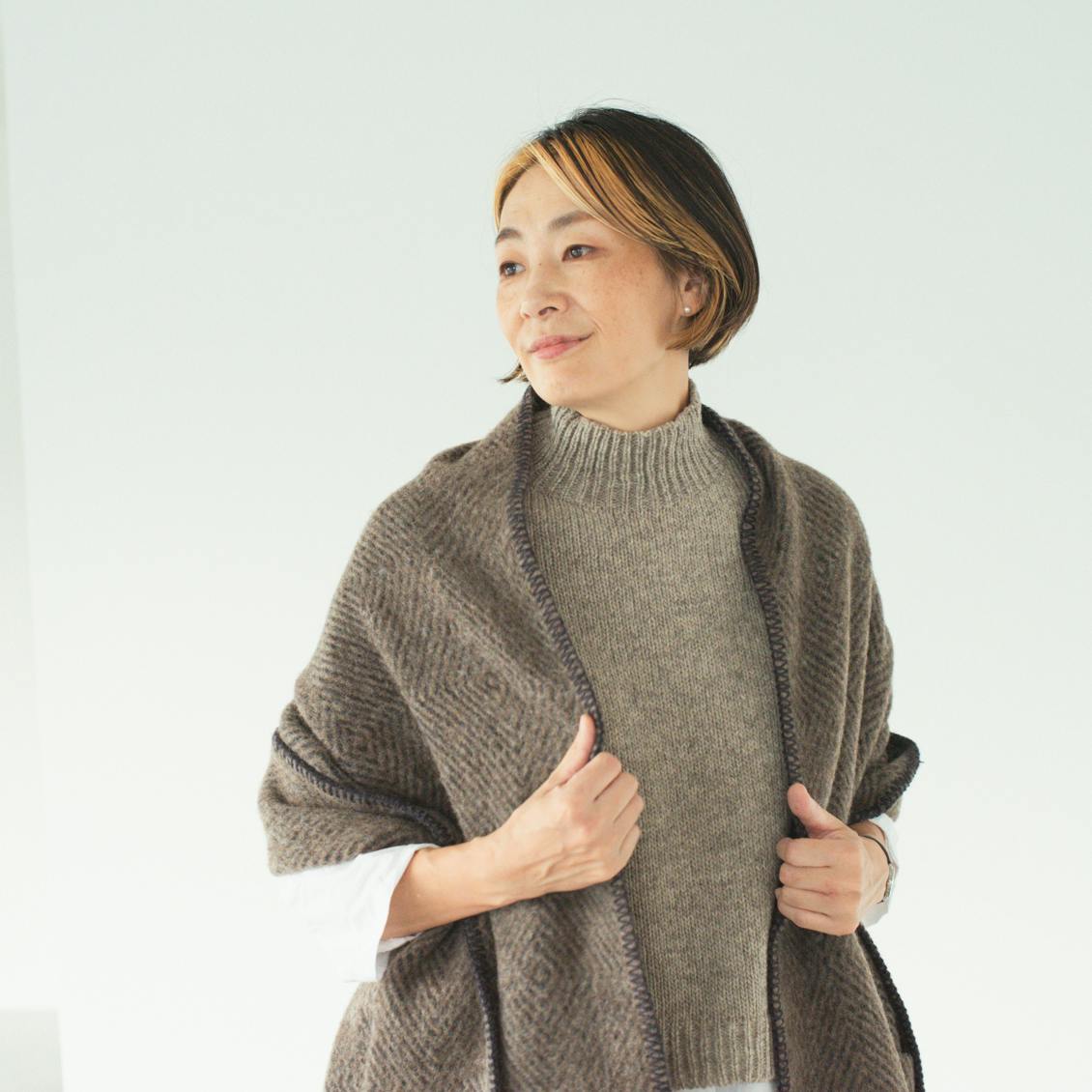 着用レビュー】ゆるシルエットにときめくutiliteのペルーニット