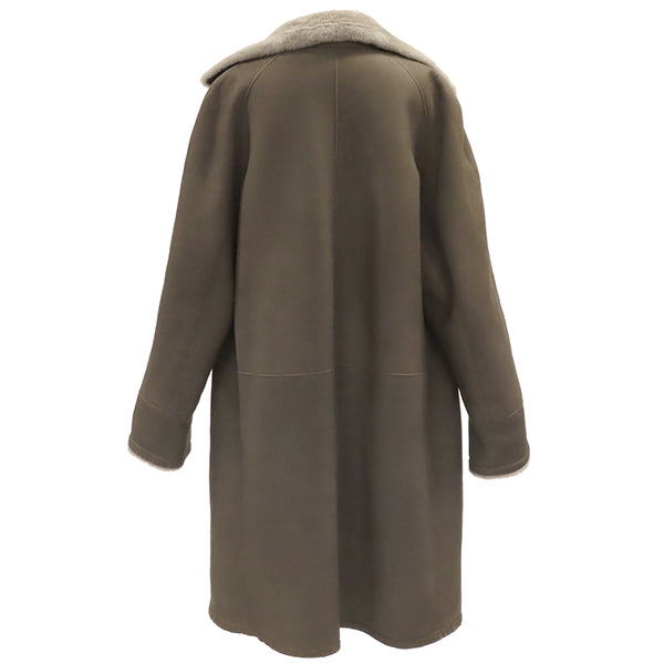 エルメス HERMES マルジェラ期 ムートン ブラウン ラムスキン 13198