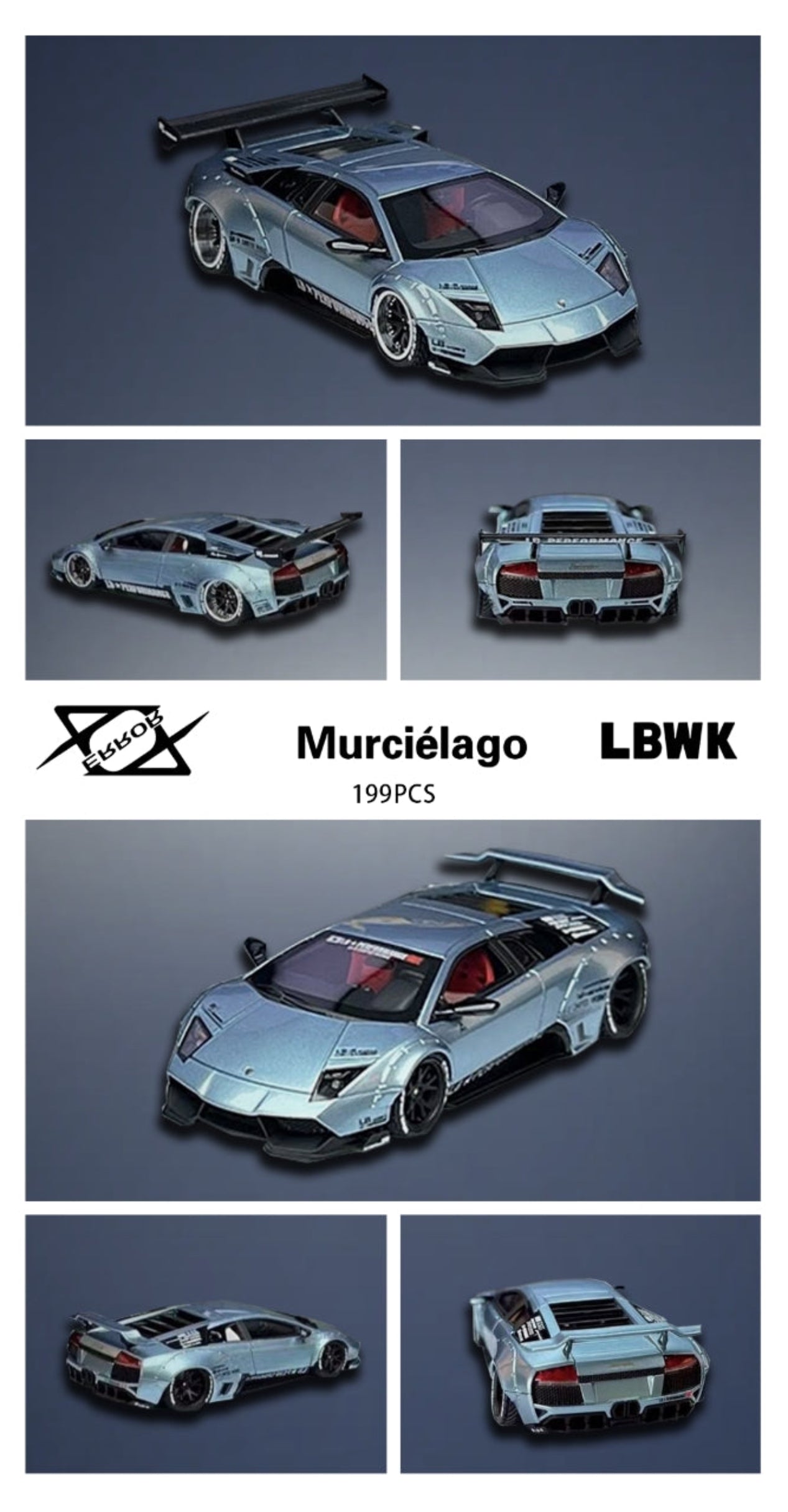 404 ERROR 1:64 LBWK Murciélago (2 Versions) – Horizon Diecast