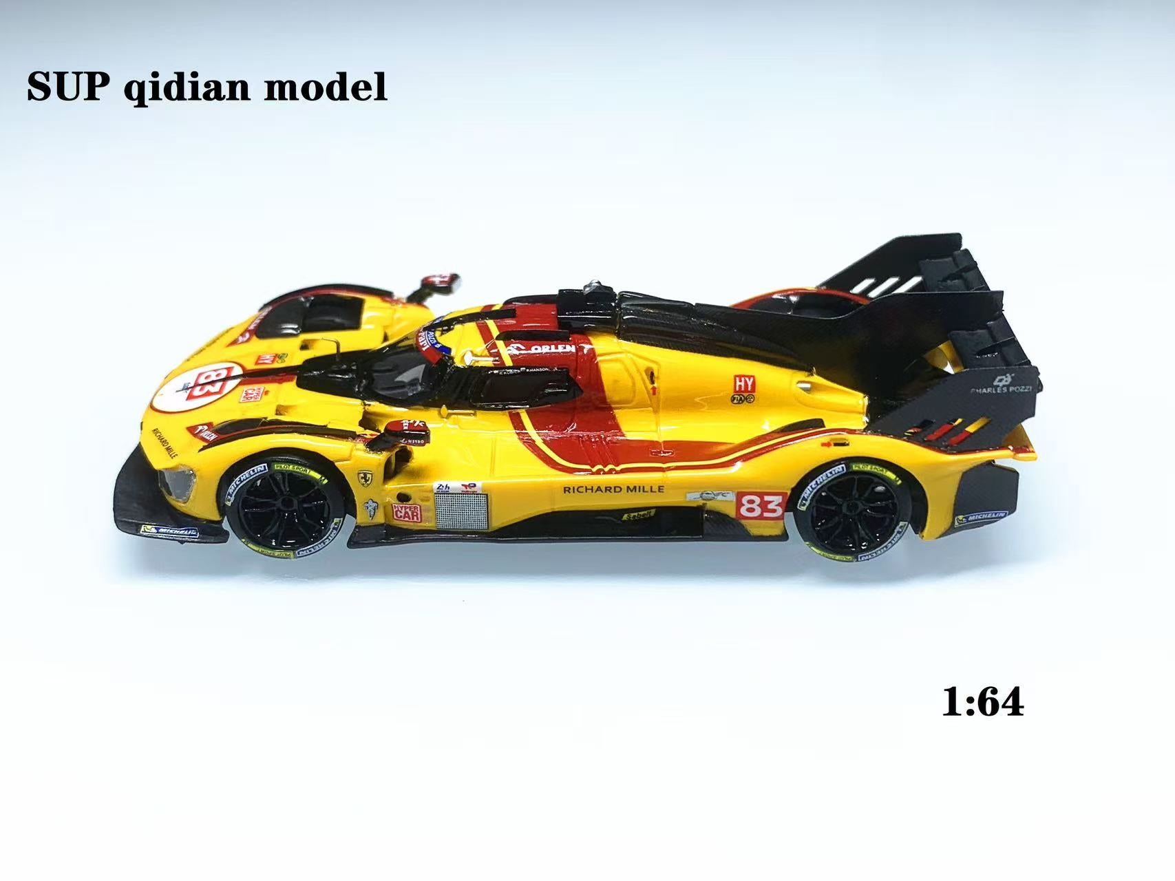 SUP qidian Model 1:64 Ferrari Supercar 499P 2025 Le Mans 24h