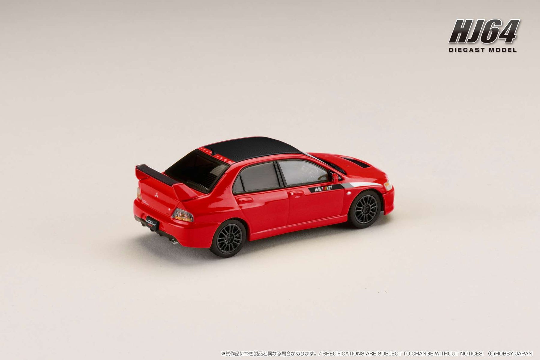 Hobby Japan 1:64 MITSUBISHI LANCER EVOLUTION 9 MR GSR JDM- Red