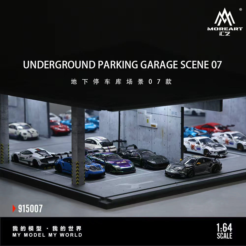 Preorder] MoreArt 1:64 UNDERGROUND PARKING GARAGE SCENE NO.07
