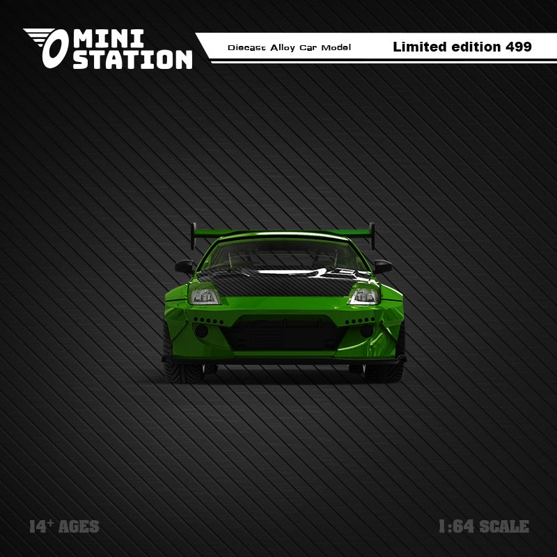 Mini Station 1:64 Nissan Fairlady Z33 350Z Green NFS – Horizon Diecast