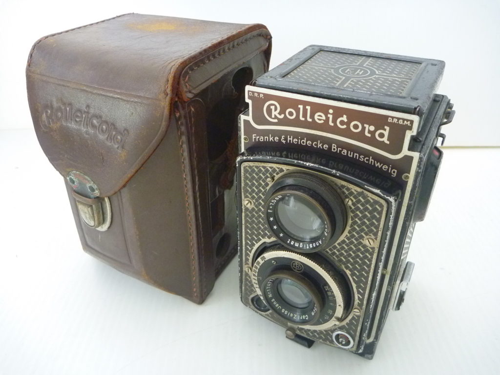 戦前のカメラ ローライコードⅠ金ピカ 二眼レフカメラ買取！ライフ清水