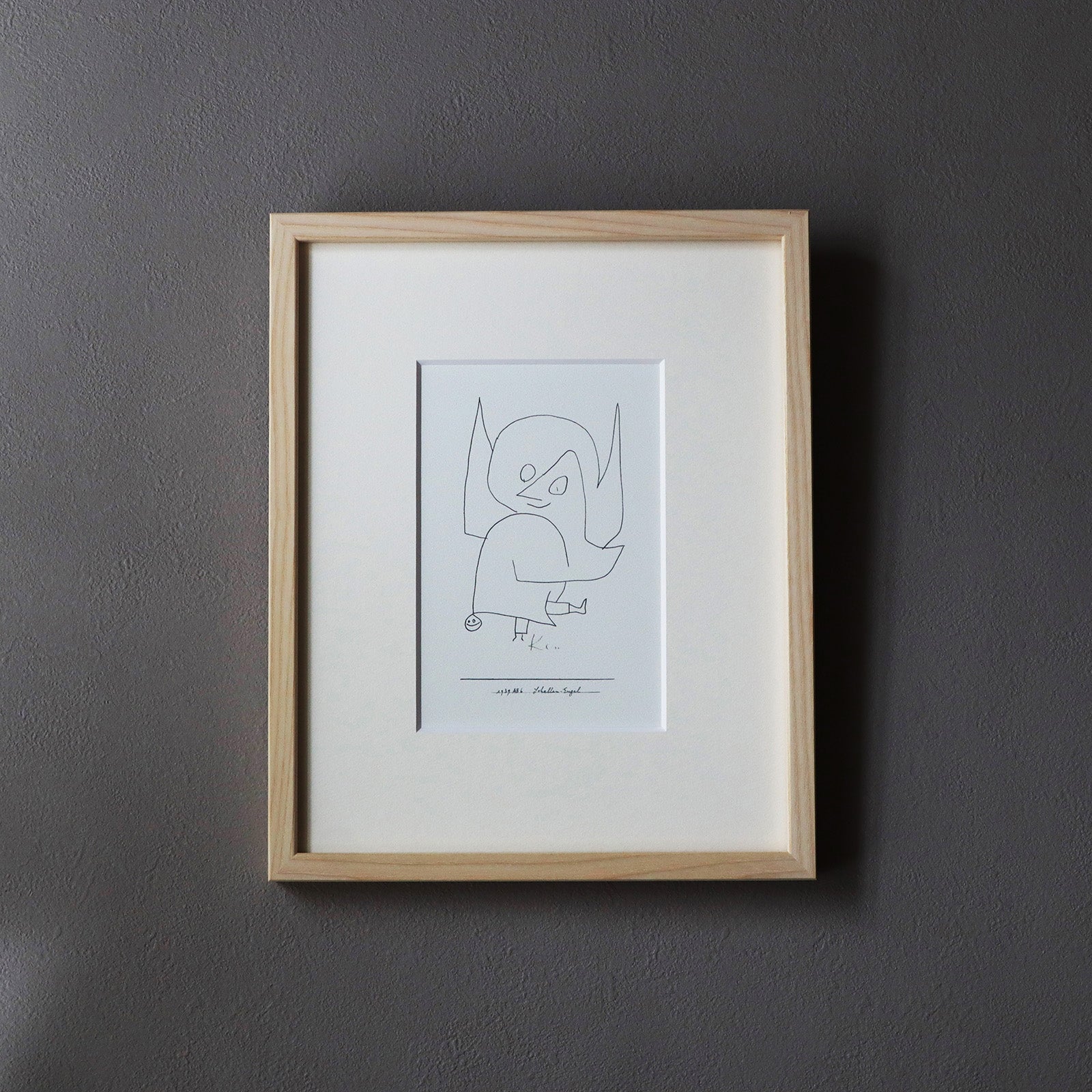 パウル・クレー「鈴をつけた天使」アートポスター（フレーム付き