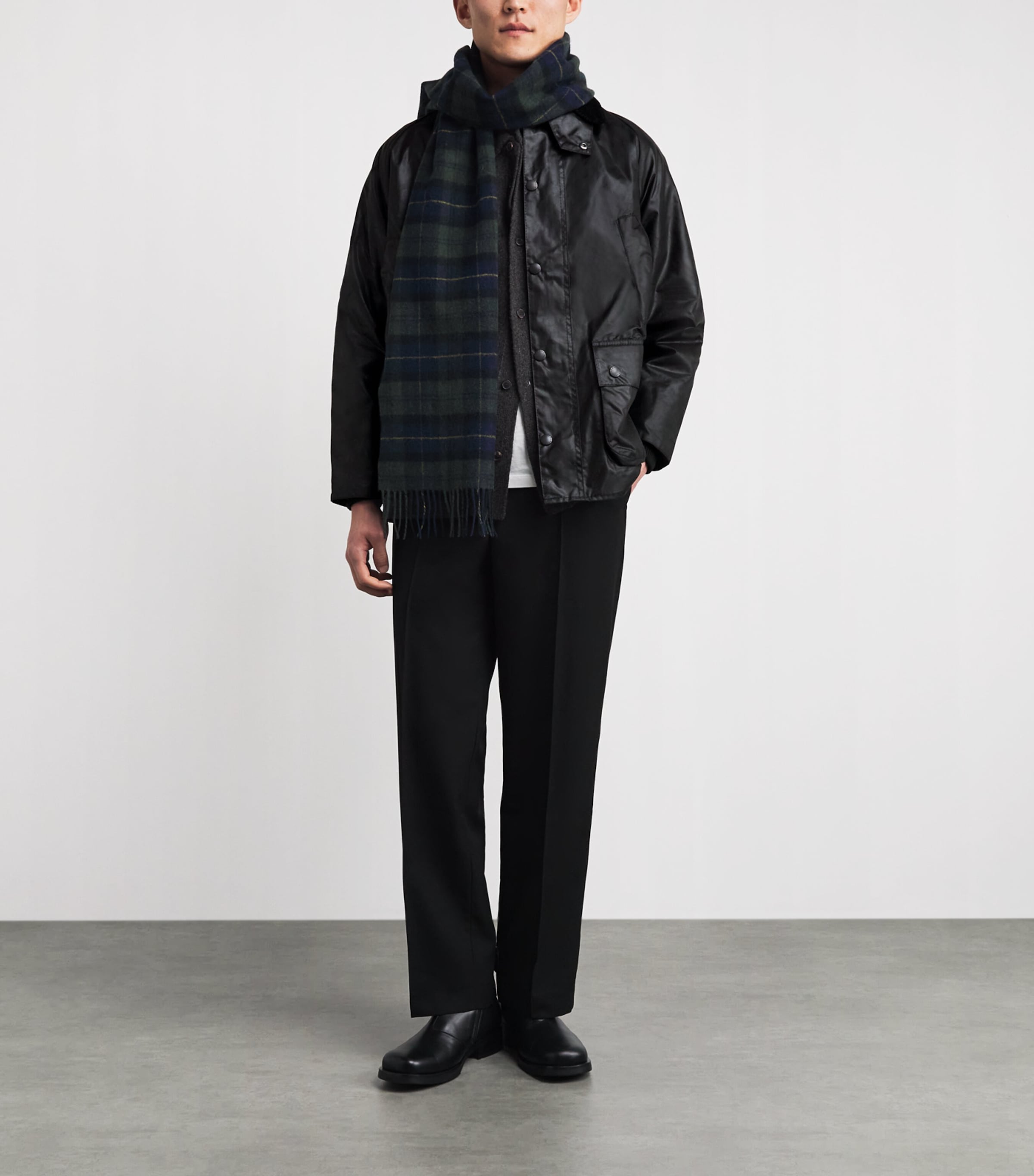 Barbour Black Waxed Bedale Jacket | Harrods US