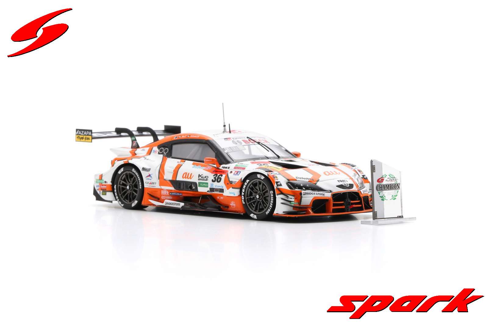 1/43 au TOM'S GR Supra ＃36 TGR TEAM au TOM'S Champion GT500 2023