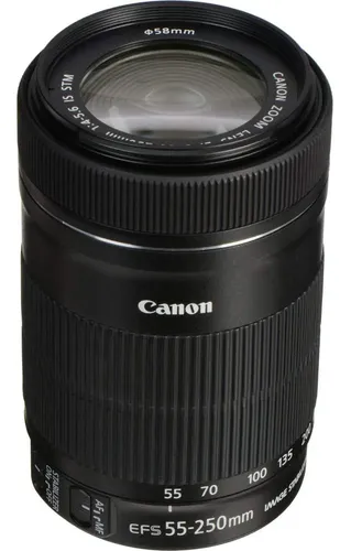 Lens Canon Ef-s 55-250mm F4-5.6 Is Stm W/ Image Stabilizatio