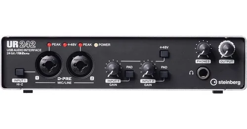 Interface De Áudio Steinberg Ur242 Yamaha Usb 2.0 Preta | MercadoLivre