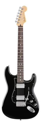 Guitarra Fender Blacktop Stratocaster Hh Preta C/ Case Gator