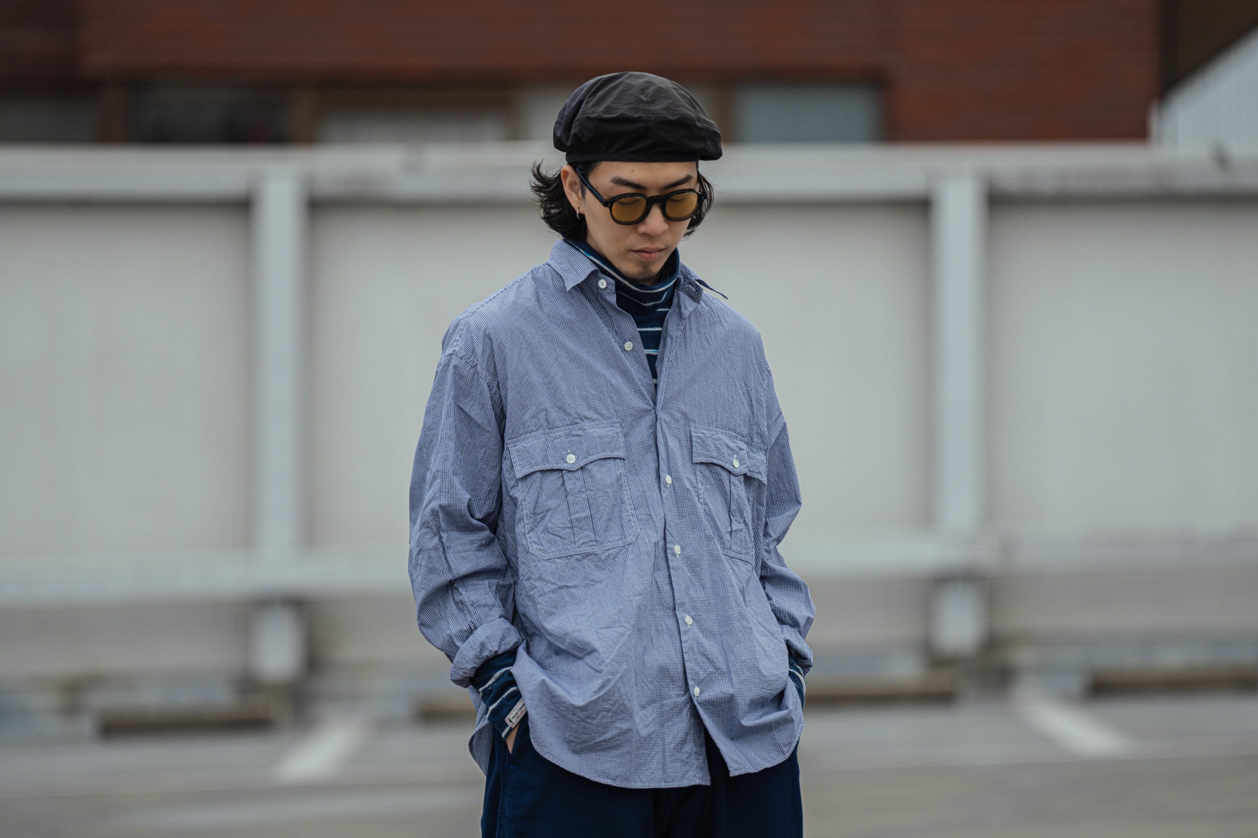 ポータークラシック NEW ギンガム ロールアップシャツ | HUES 福岡