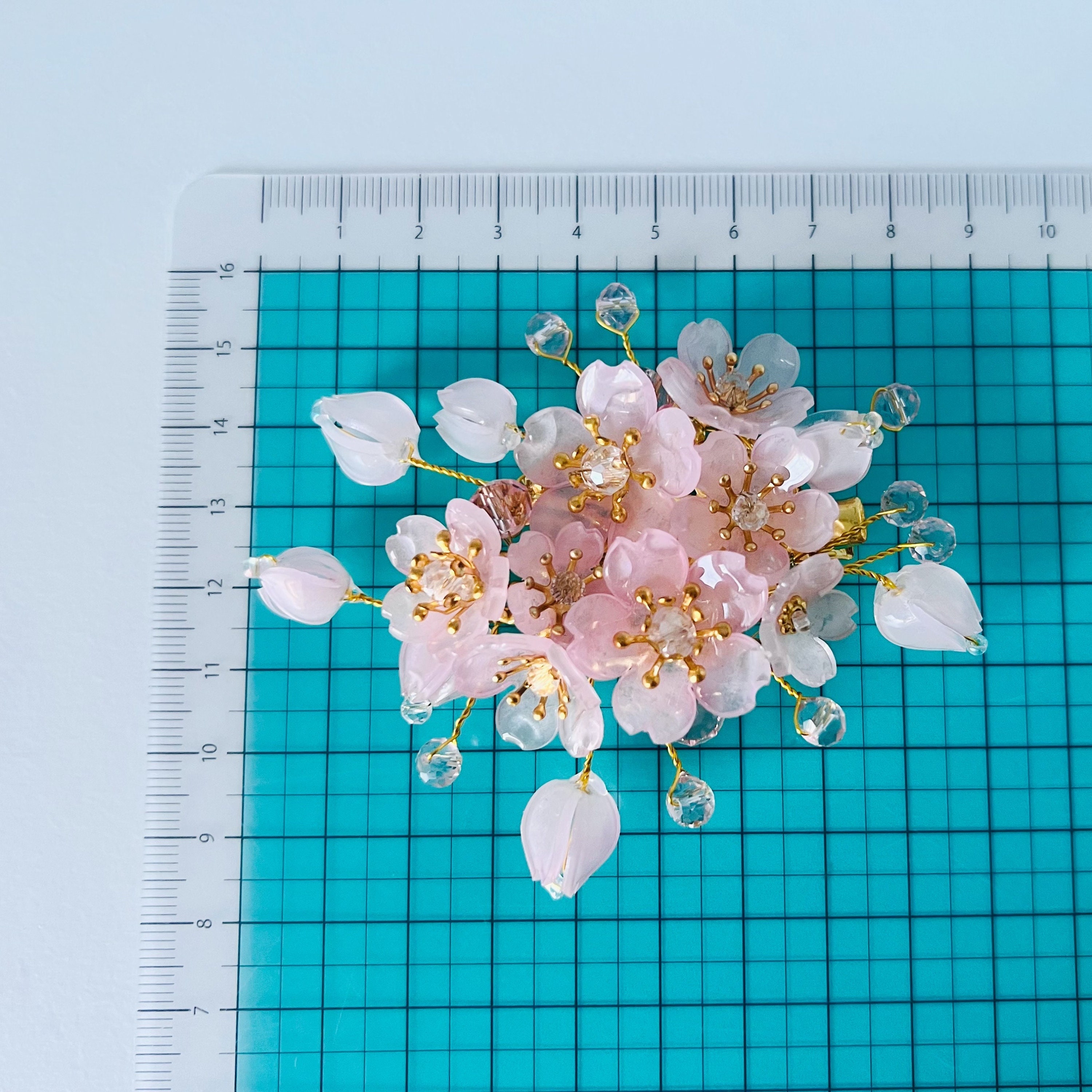 Shrink Plastic Pink/blue Cherry Blossom Sakura Flowers With