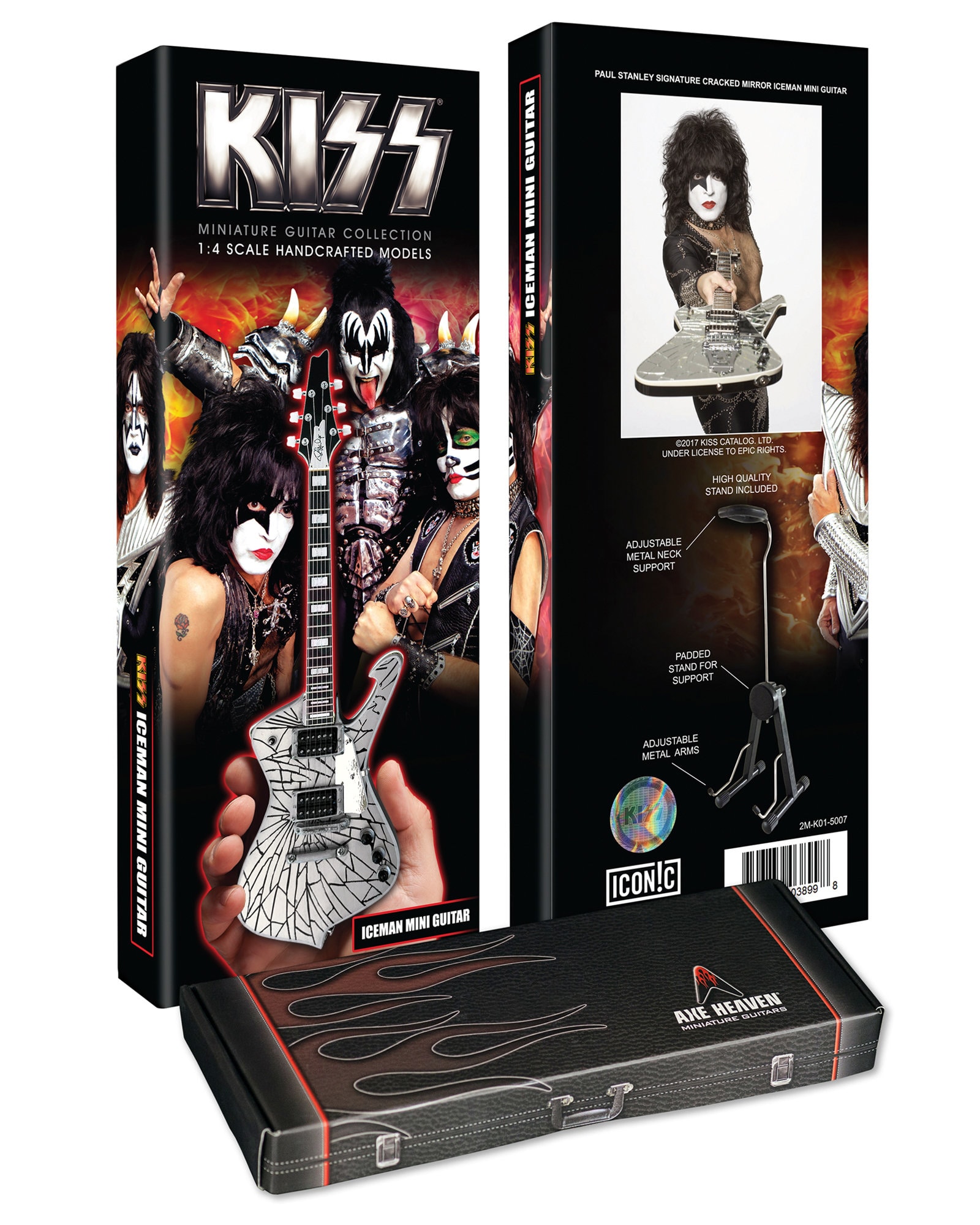 KISS コレクタブル ポール スタンレー クラックド ミラー アイスマン